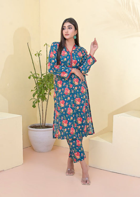 Cotton 2pc set-78908 MidnightBlu