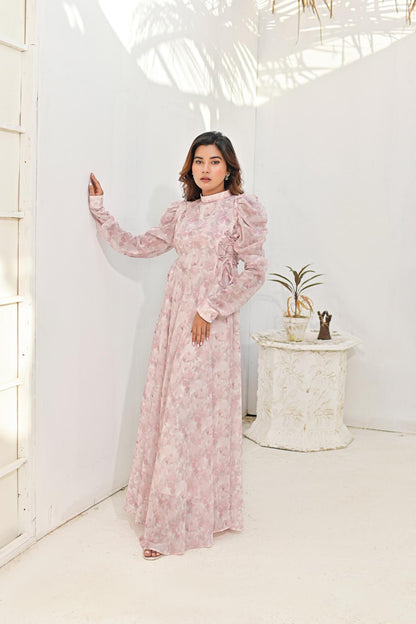 Chiffon maxi offPnk 10212