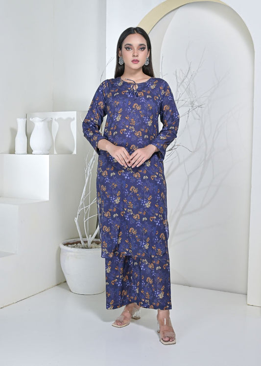 Cotton 2pc set-79002 navyAutmn