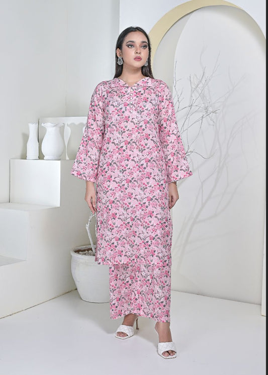 Cotton 2pc set-79005 pinkWC