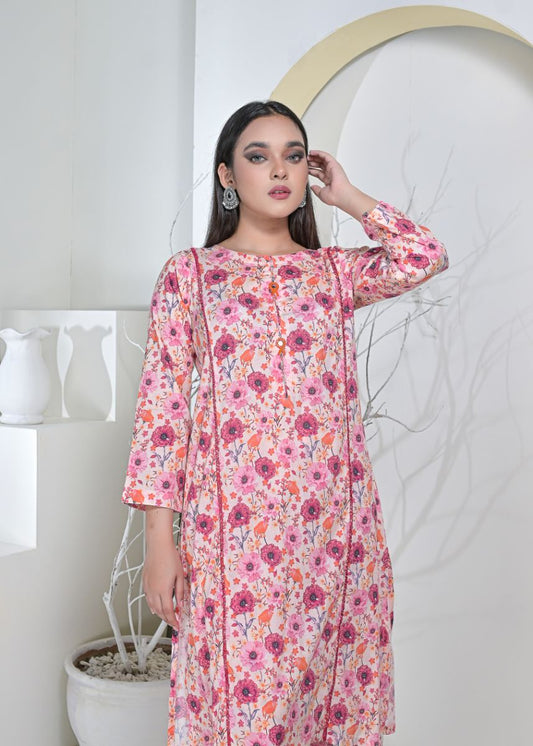 Cotton 2pc set-79006 pinkLace