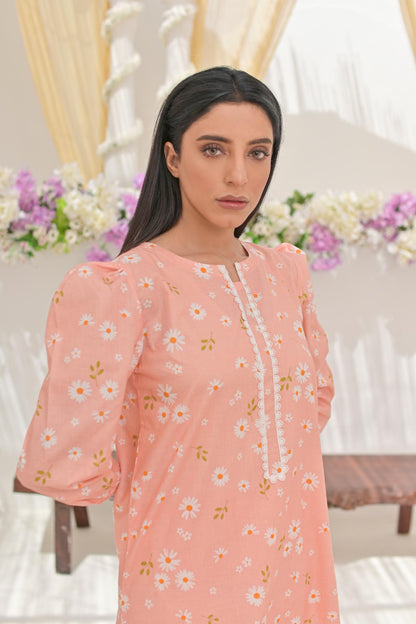 Cotton lawn 79310 PuffPeach