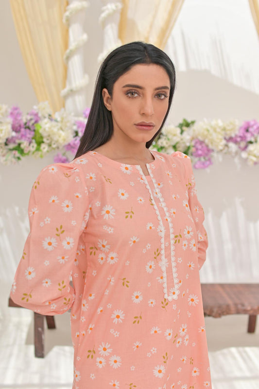 Cotton lawn 79310 PuffPeach