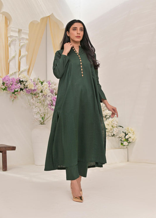 Jacquard 2pc -79320 bottleGreen