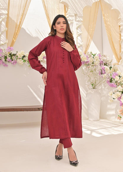 Cotton 2pc -79251 maroon33