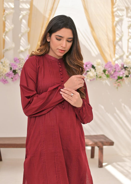 Cotton 2pc -79251 maroon33
