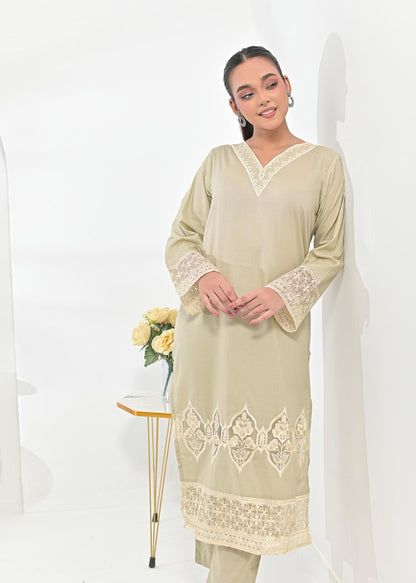 Cotton emb 2pc -78386 ivory