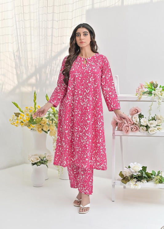 khaddar printed 2pc -79235 pinkkali