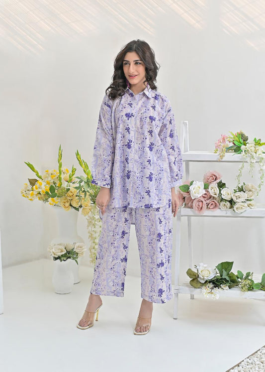 khaddar printed 2pc -79232 lavanderLines