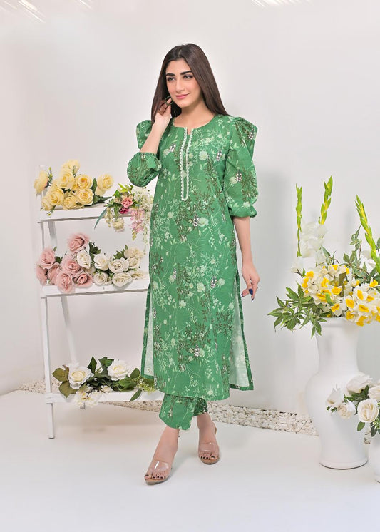 khaddar printed 2pc -79255 green