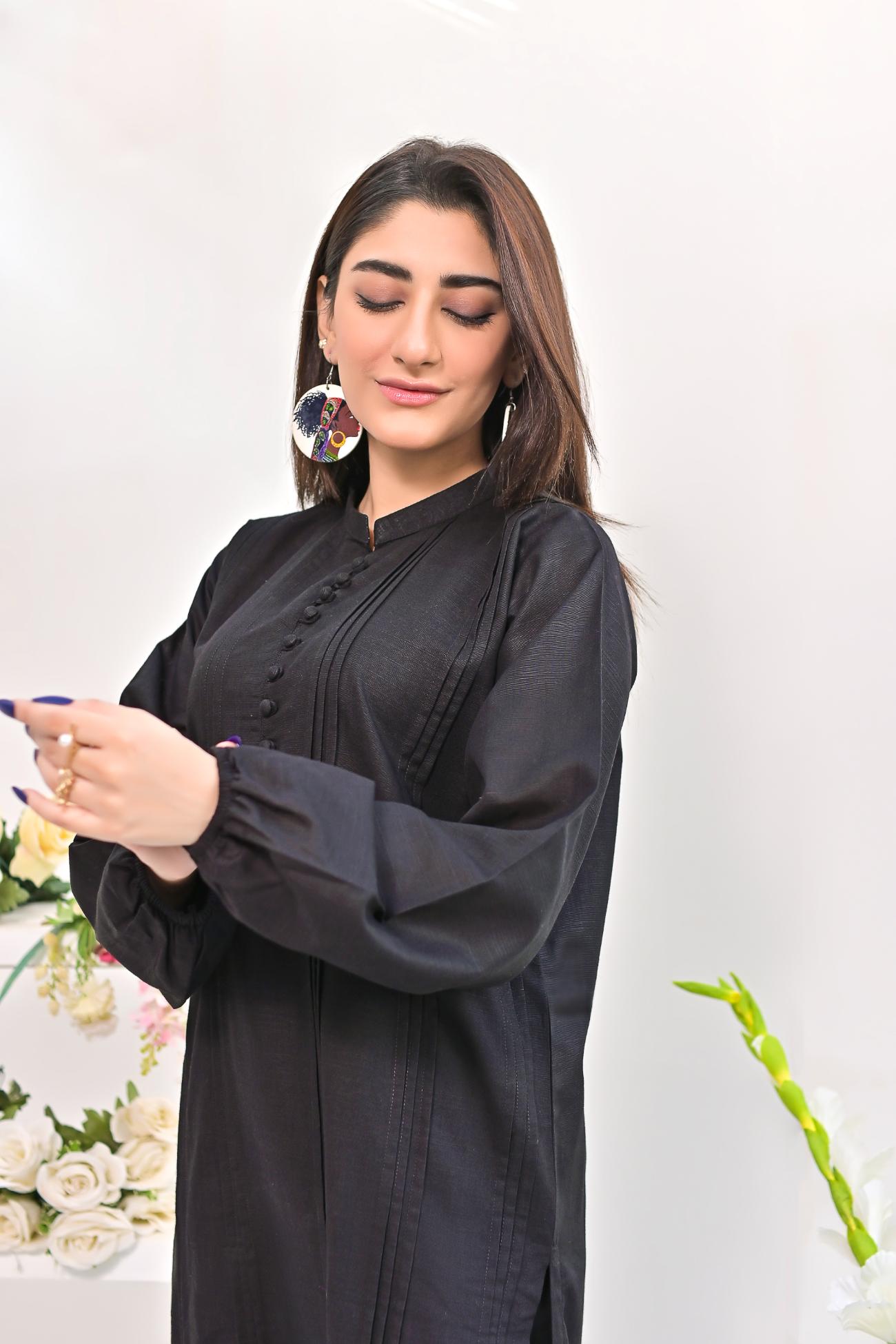 khaddar 2pc -79251 black