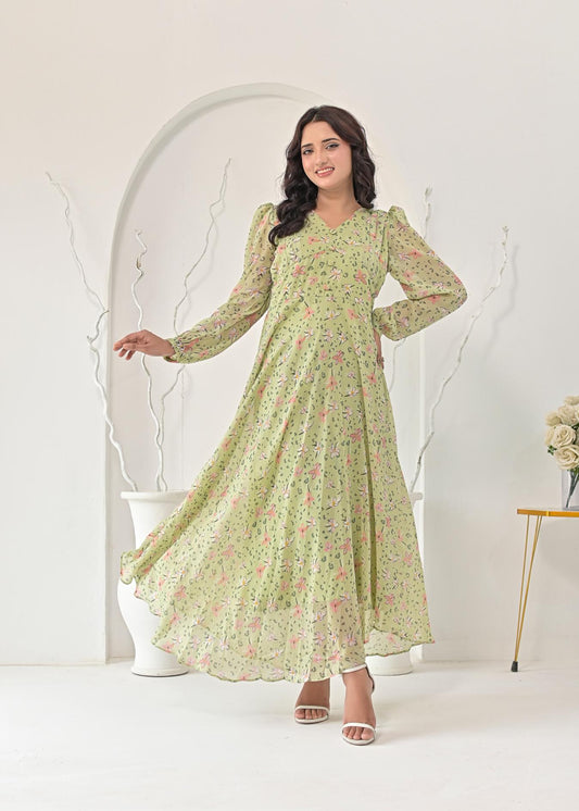 Chiffon maxi pistaB 10215