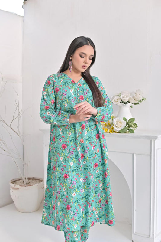 khaddar printed 2pc -79262 seagreenKali