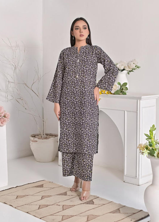 khaddar printed 2pc -79259 Greydaisy