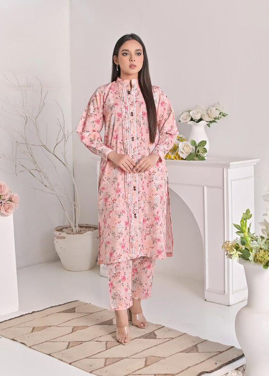 khaddar printed 2pc -79257 Bbypink