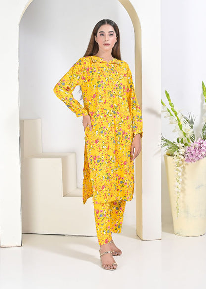 Linen 2pc set- Yellow 79041