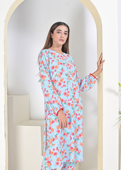 Linen 2pc set-LightblueR 79043