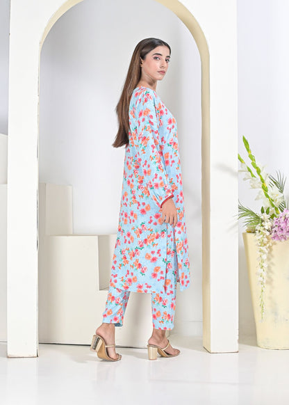 Linen 2pc set-LightblueR 79043