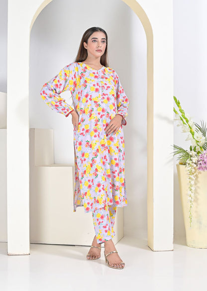 Linen 2pc set- lavanderR 79042