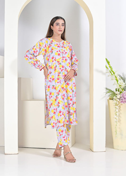 Linen 2pc set- lavanderR 79042