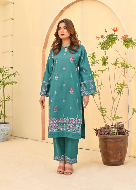 Cotton emb 2pc -79322