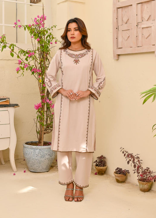 Cotton emb 2pc -79328 Skin