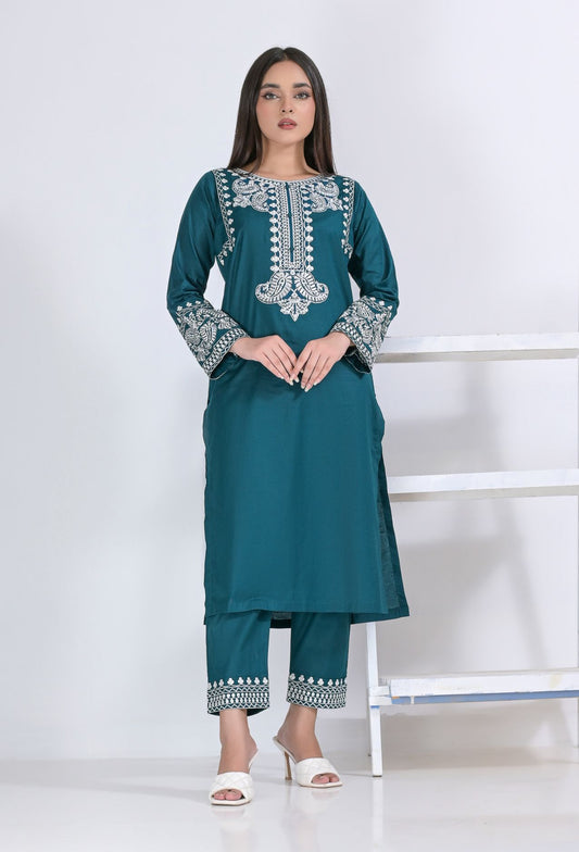 cotton Emb 2pc 1961 midnightblu