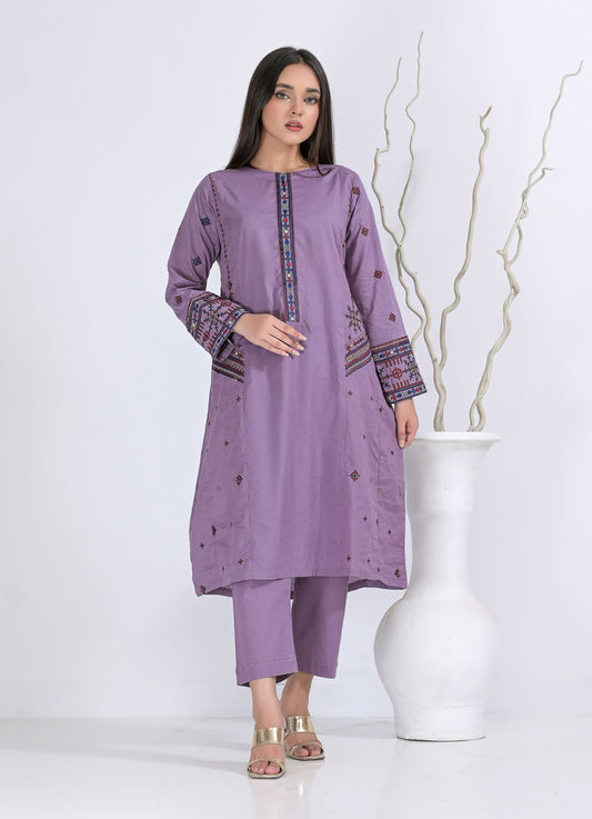 cotton Emb 2pc 1949 muave