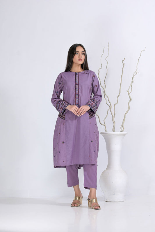 cotton Emb 2pc 1949 muave