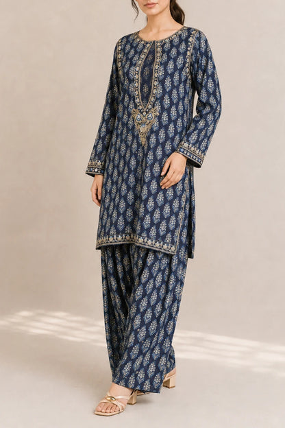 Embroidered 2pc BlueBoti 565612