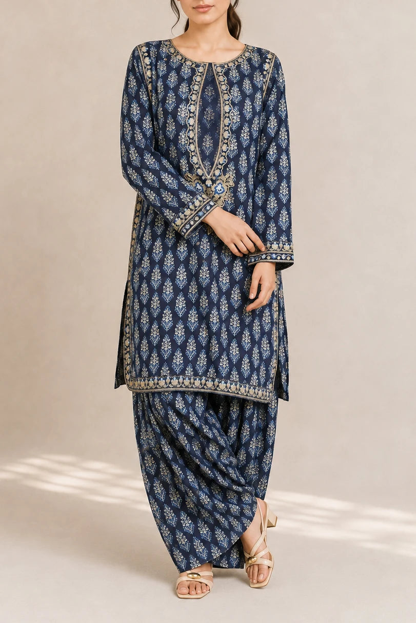 Embroidered 2pc BlueBoti 565612