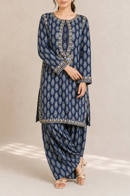 Embroidered 2pc BlueBoti 565612