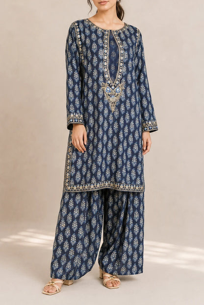 Embroidered 2pc BlueBoti 565612