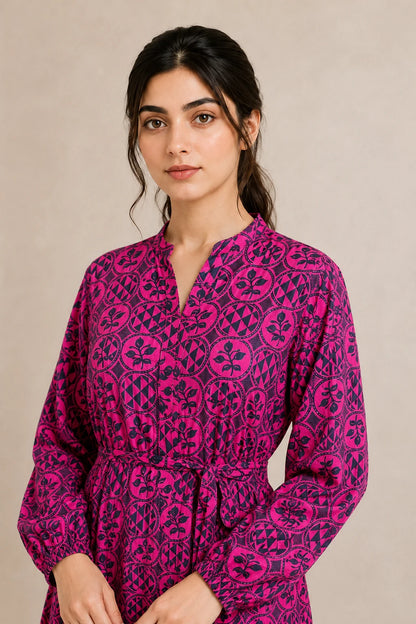 cotton frock 484100 Magenta Muse
