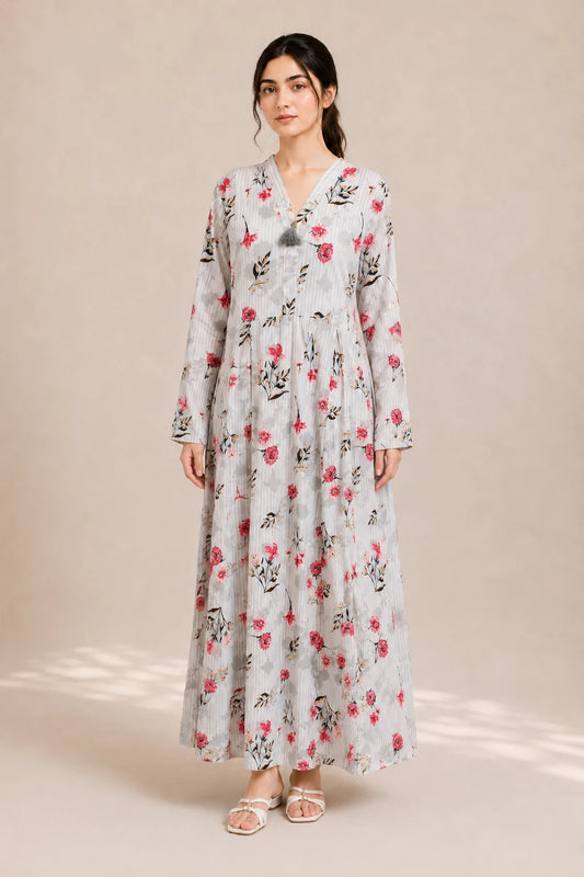 cotton frock 484104  Flora Stripes