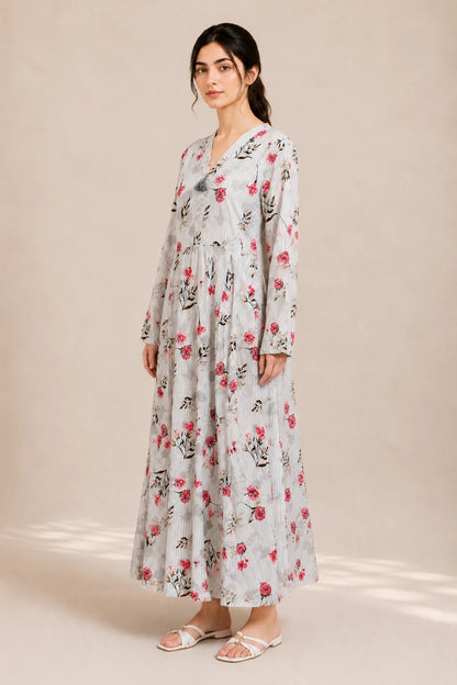 cotton frock 484104  Flora Stripes