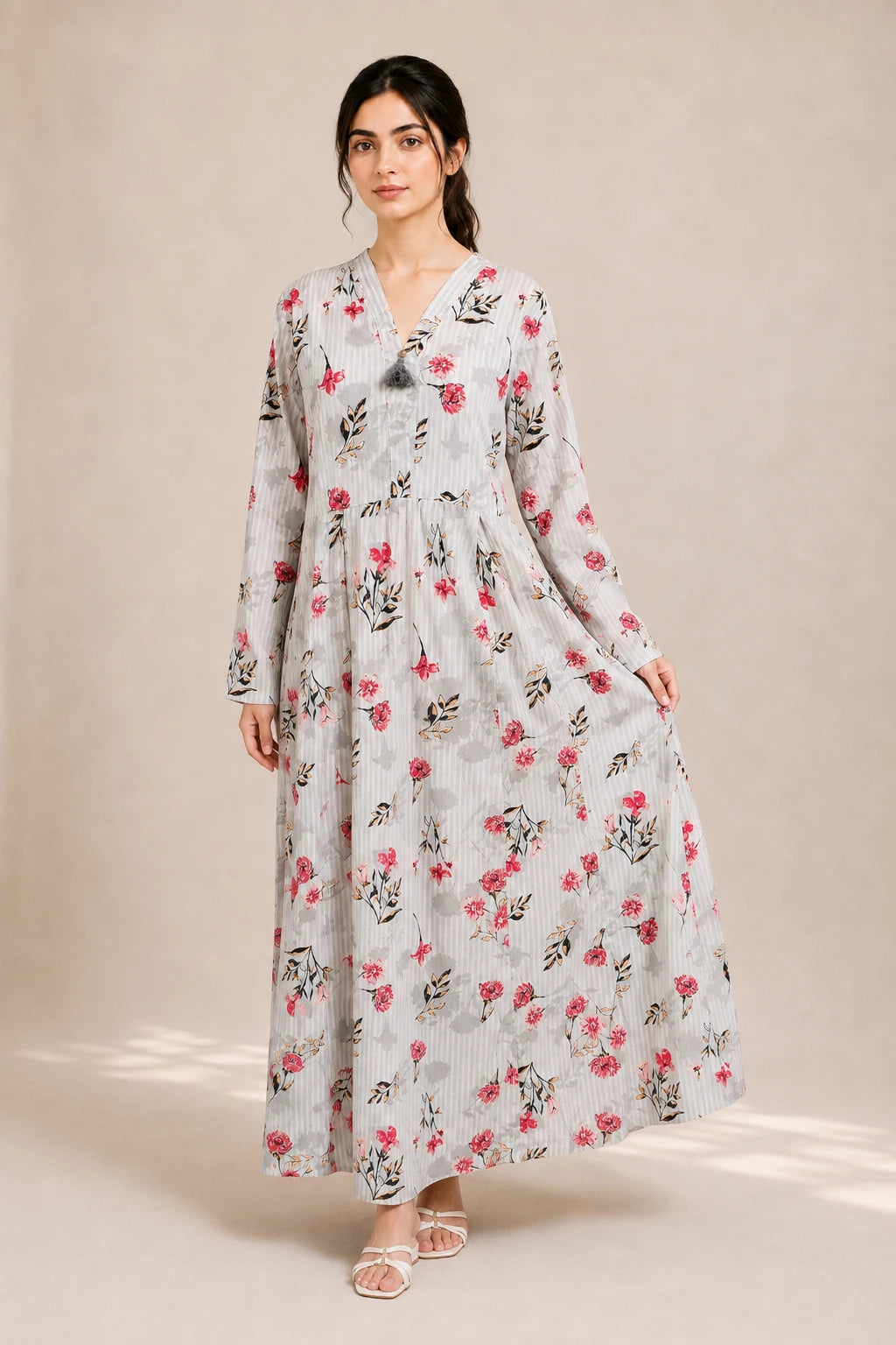 cotton frock 484104  Flora Stripes
