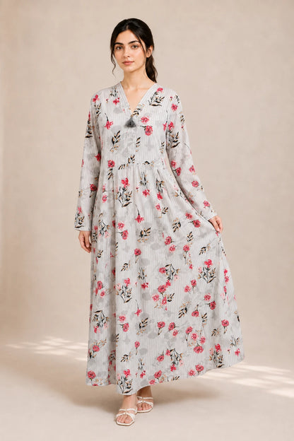 cotton frock 484104  Flora Stripes