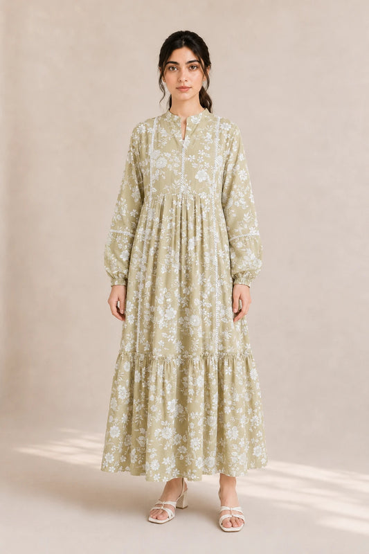 cotton frock 484106 Citrus Green