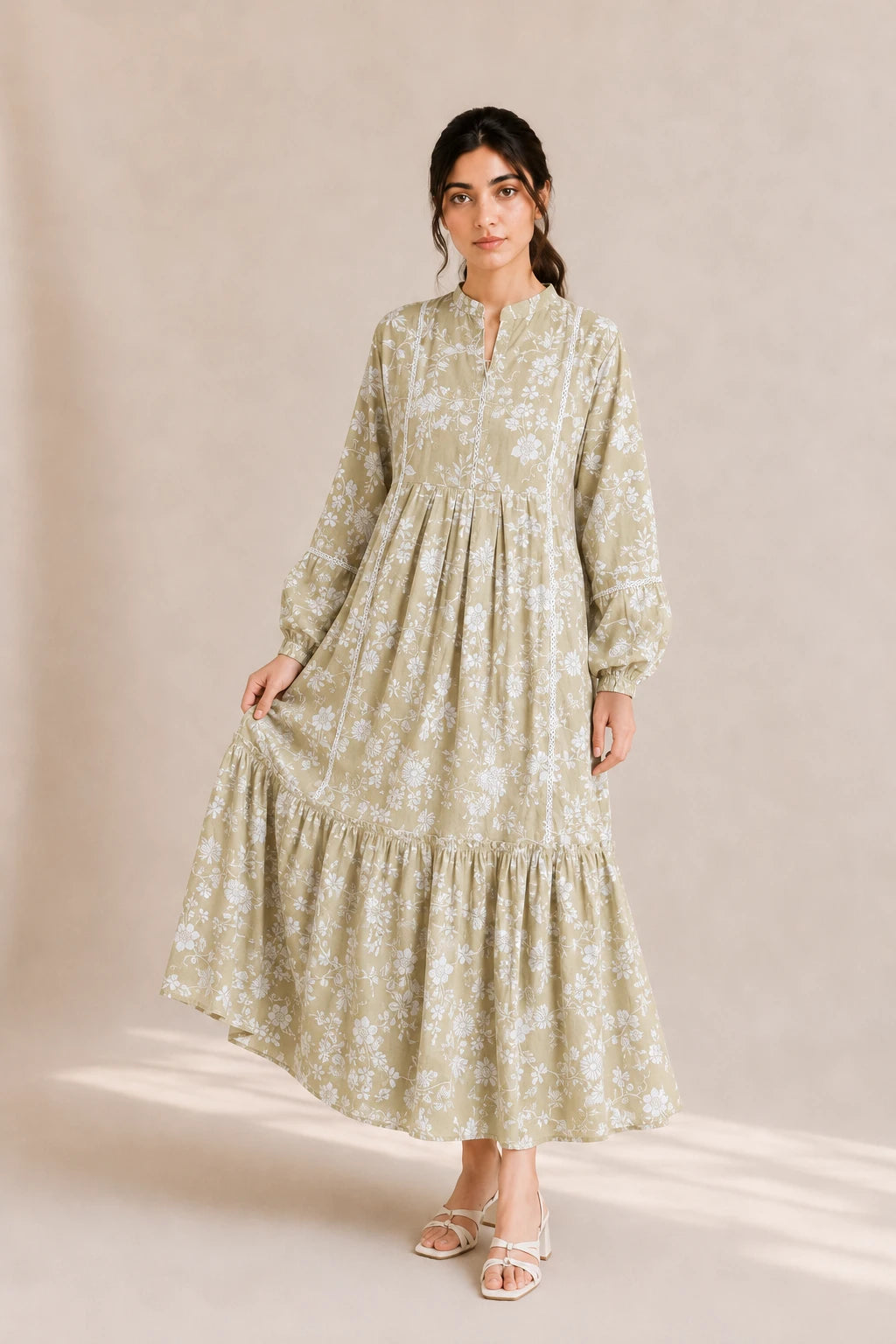 cotton frock 484106 Citrus Green