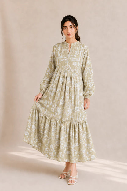 cotton frock 484106 Citrus Green