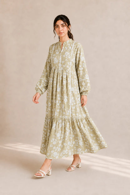 cotton frock 484106 Citrus Green
