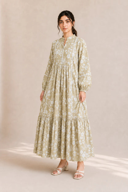 cotton frock 484106 Citrus Green