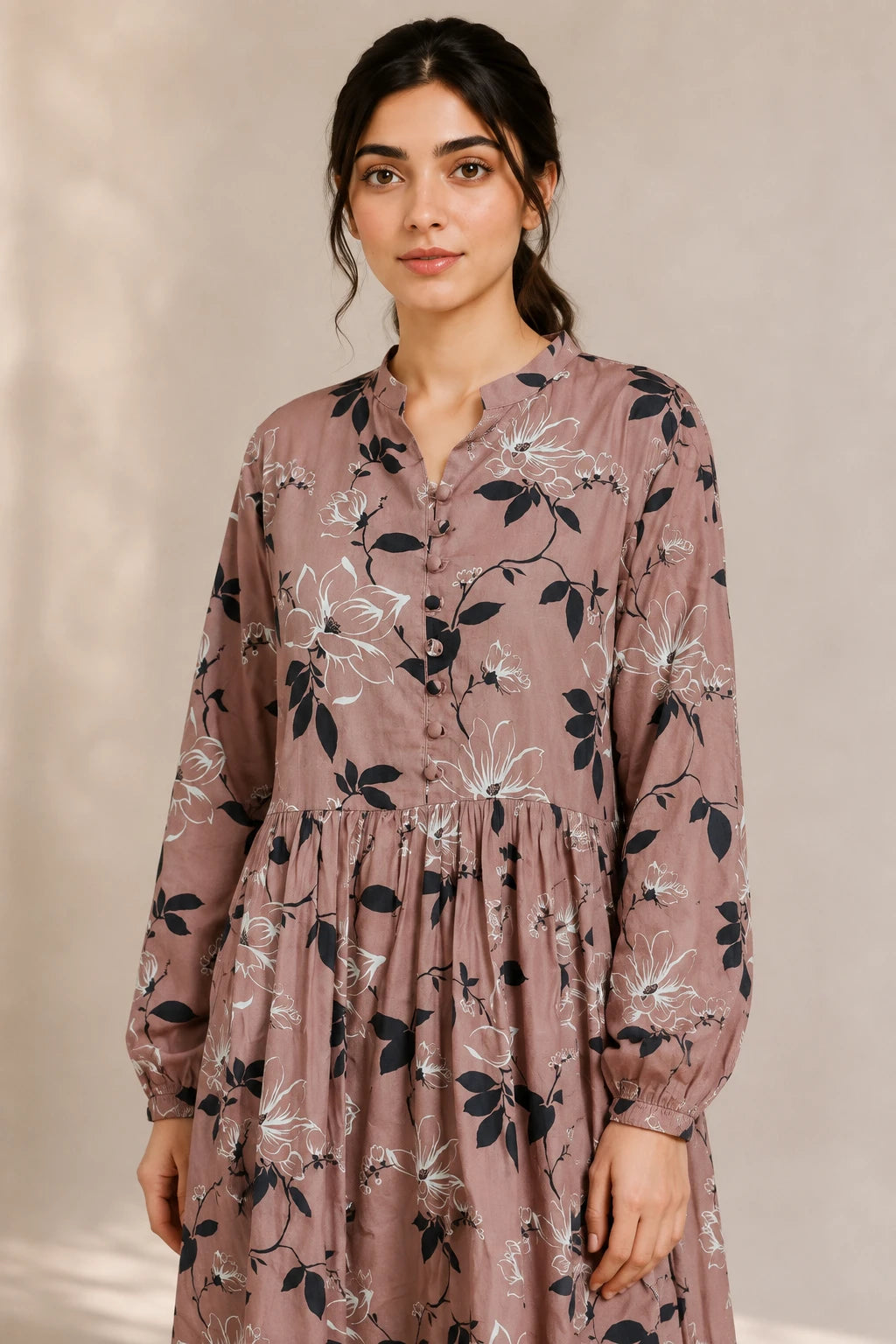 cotton frock 484108 Mocha Petal