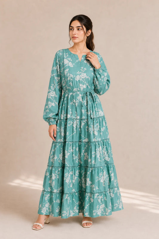 cotton frock 484120 SeaGreen