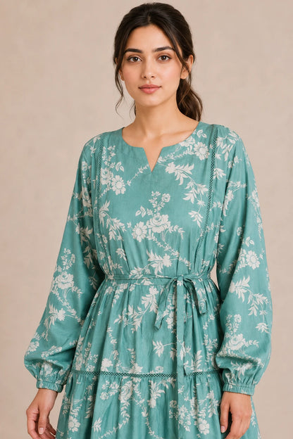 cotton frock 484120 SeaGreen