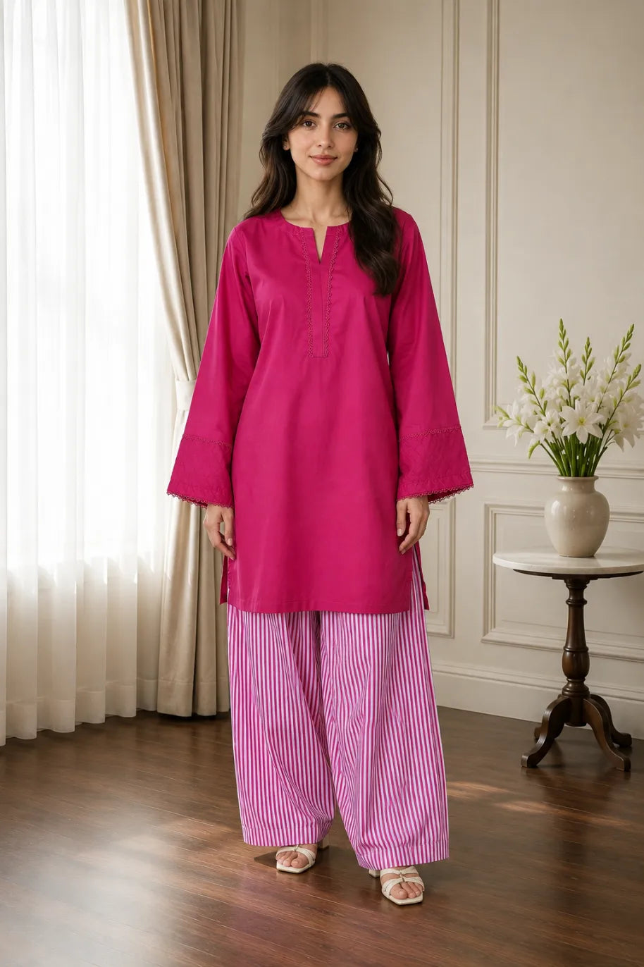 Cotton 2pc set 466160 Candy Stripe