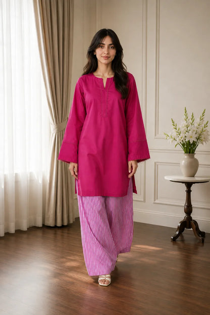 Cotton 2pc set 466160 Candy Stripe