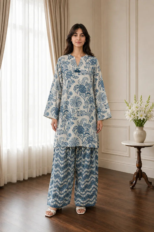 Cotton 2pc set 466156 bluepassion