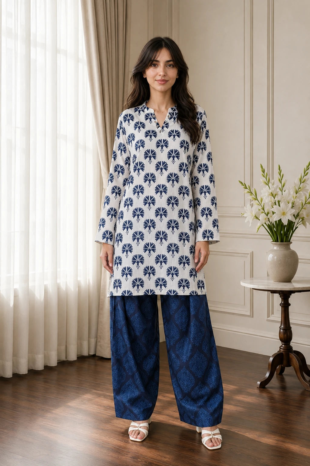 Cotton 2pc set 466169 offAzure